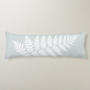 Woodland Inspired Dusty Blue White Fern Body Cushion