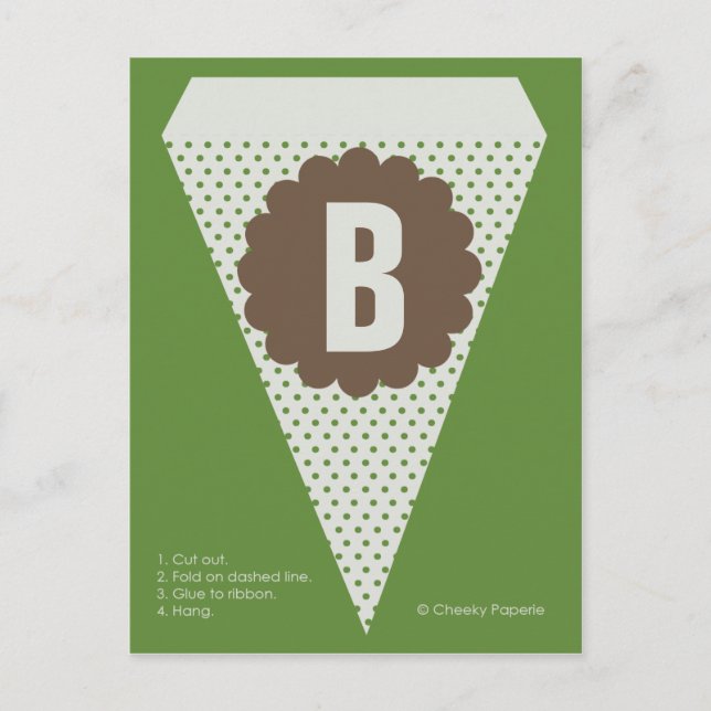 Woodland Light Banner Flag Postcard (Front)