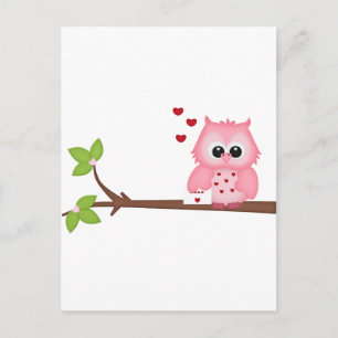 Woodland Love Owls Postcard