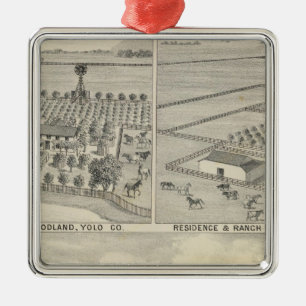 Woodland lumber company metal tree decoration