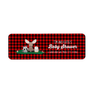 Woodland Lumberjack Baby Shower Animals Rustic