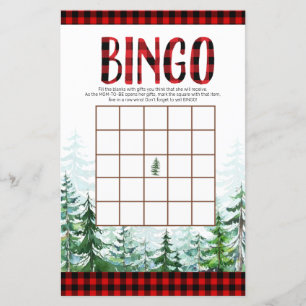Woodland Lumberjack Forest Bingo Game