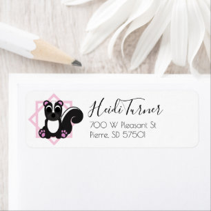 Woodland    Mailing Return Address Label - Skunk