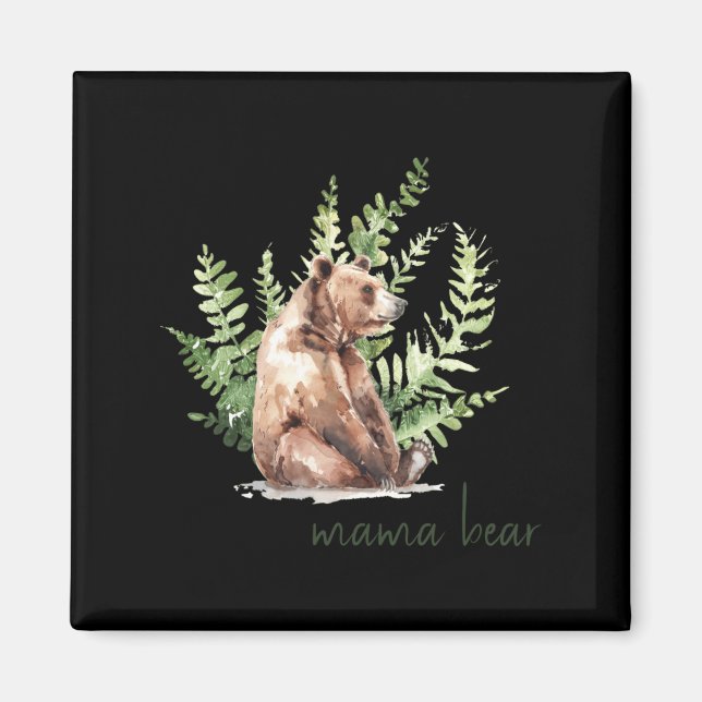 Woodland Mama Bear Baby Shower  Magnet (Front)