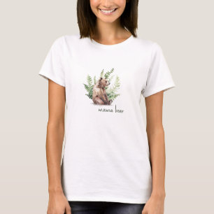 Woodland Mama Bear Baby Shower T-Shirt