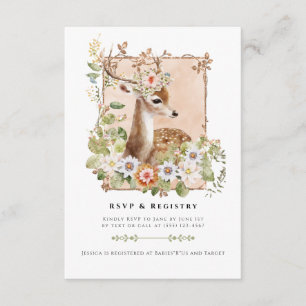 Woodland Manor RSVP Details Enclosure Card