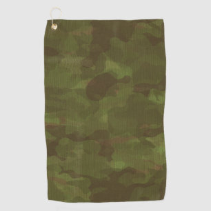 Woodland Military Camouflage Golf Towel
