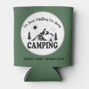 Woodland Mountain & Forest Camping Family Reunion Can Cooler