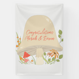 Woodland Mushroom Baby Shower Banner