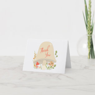 Woodland Mushroom Baby Shower Thank You Card