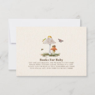 Woodland Mushroom Books For Baby Shower Insects  Invitation