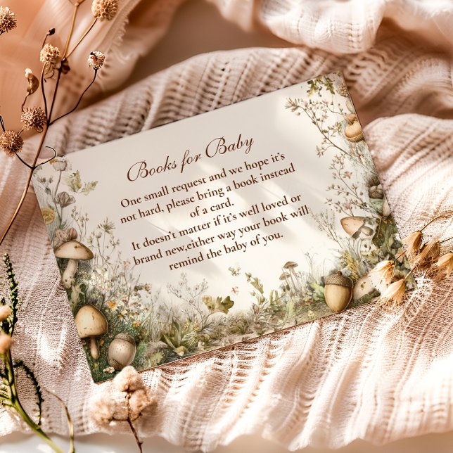 Woodland Mushroom Forest Books for Baby  Enclosure Card (Creator Uploaded)