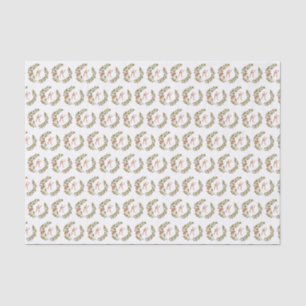 Woodland Mushroom Monogram Tissue Paper