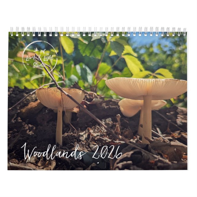 Woodland Mushrooms - Nature Calendar 2026 (Cover)