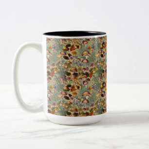 Woodland Mushrooms Two-Tone Coffee Mug