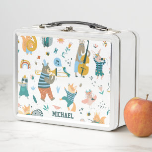 Woodland Music Band Metal Lunch Box