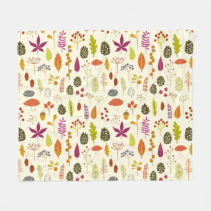 Woodland Nature Fleece Blanket
