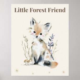 Woodland Nursery Quote Print
