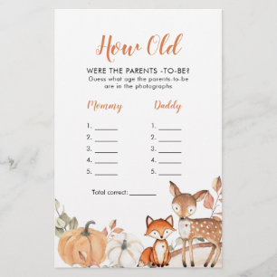 Woodland Oh Boy Pumpkin How Old were The Parents