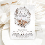 Woodland Oh Deer Winter Baby Shower Invitation<br><div class="desc">Woodland Oh Deer Winter Baby Shower Invitation</div>