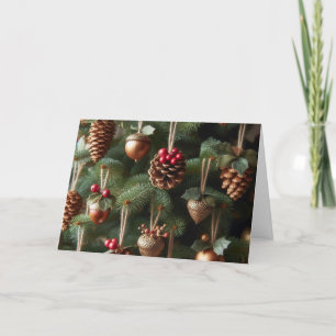 Woodland Ornaments Christmas Greeting Cards
