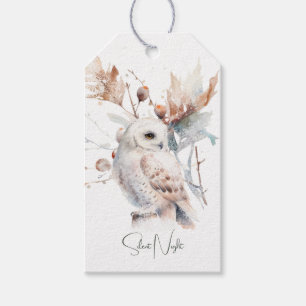 Woodland Owl Christmas Gift Tags