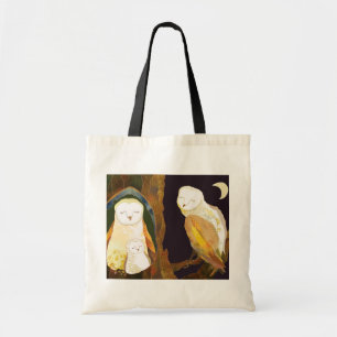Woodland Owl Family Tote Bag
