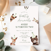 Woodland Party Animals Birthday