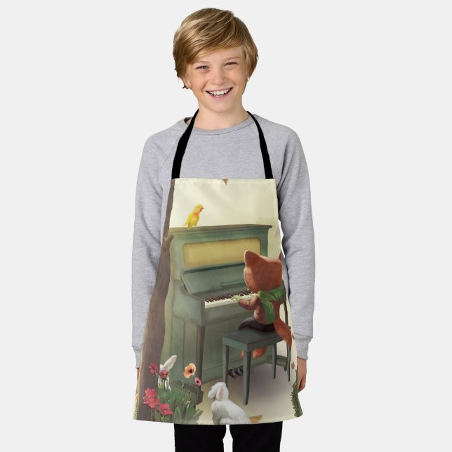 Woodland Pianist Apron (Worn)