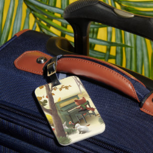 Woodland Pianist Luggage Tag