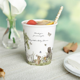 Woodland Picnic   Forest Animals Baby Shower Paper Cups