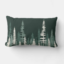 Woodland Pine Forest Rustic Cabin Dark Pine Green