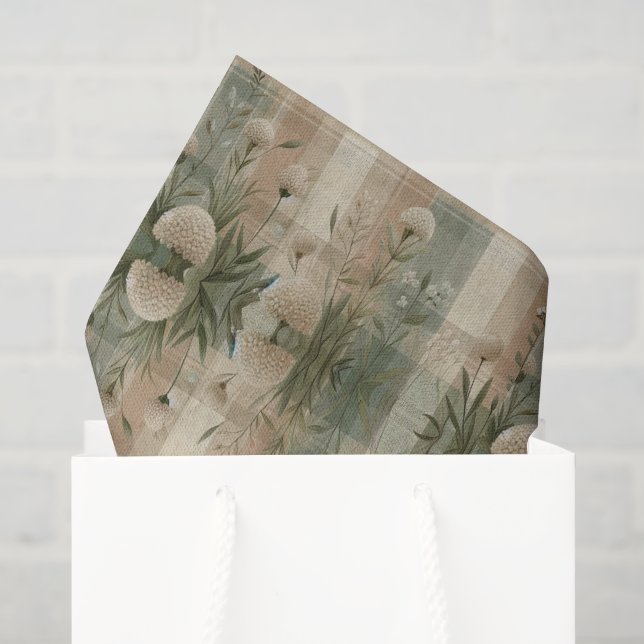 Woodland Plaid Tissue Paper (Gift Bag)