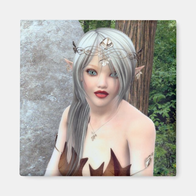 Woodland Princess Fantasy Magnet (Front)