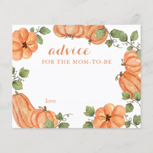 Woodland Pumpkin Advice Cards