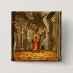 Woodland Realm Throne Room Concept 15 Cm Square Badge