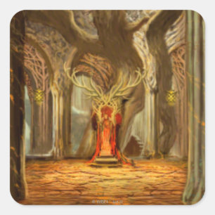 Woodland Realm Throne Room Concept Square Sticker