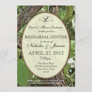 Woodland Rehearsal Dinner Invitation