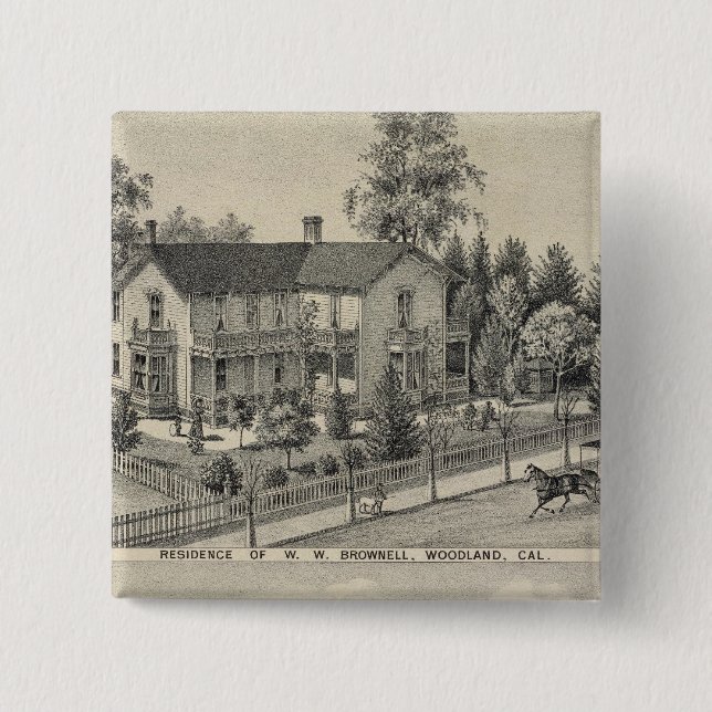 Woodland residences 15 cm square badge (Front)