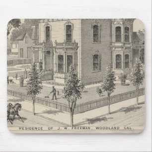 Woodland residences lithographed mouse mat