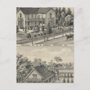 Woodland residences postcard