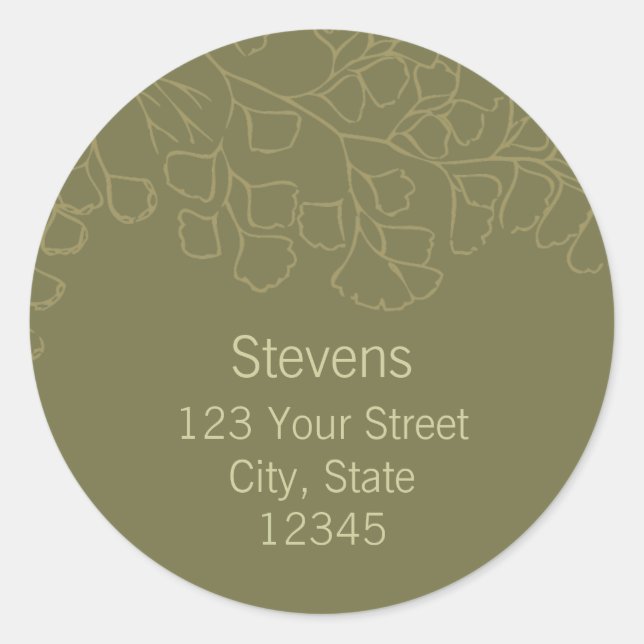 Woodland Return Address Envelope Seal (Front)