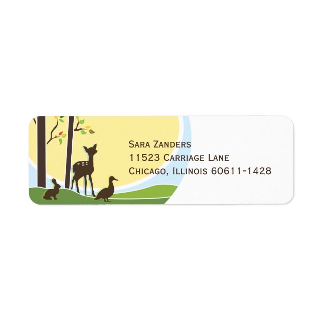 Woodland Return Address Label (Front)