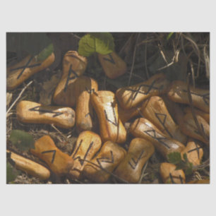 woodland runes tissue paper