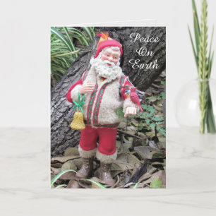 Woodland Santa Christmas Card