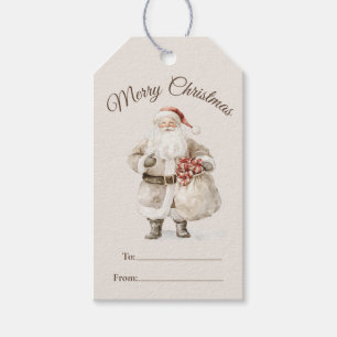 Woodland Santa Christmas Gift Tags