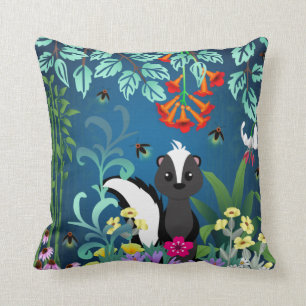 Woodland Skunk Cushion