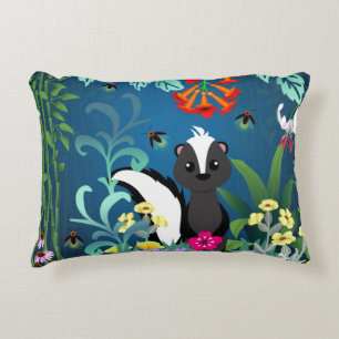 Woodland Skunk Decorative Cushion