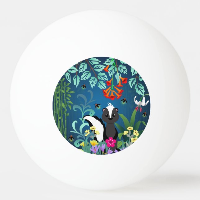 Woodland Skunk Ping Pong Ball (Front)