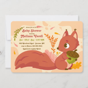 Woodland Squirrel Invitation